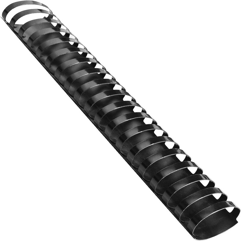 HOUYEE Store 2 Inch Plastic Binding Comb 19 Ring, 450 Sheet Capacity, Letter Size Black Comb Binding Spines (10 Pack) - Image 1